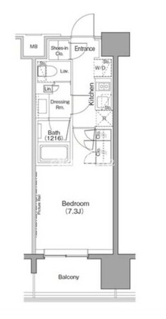 ザ・パークハビオ目黒の物件間取画像